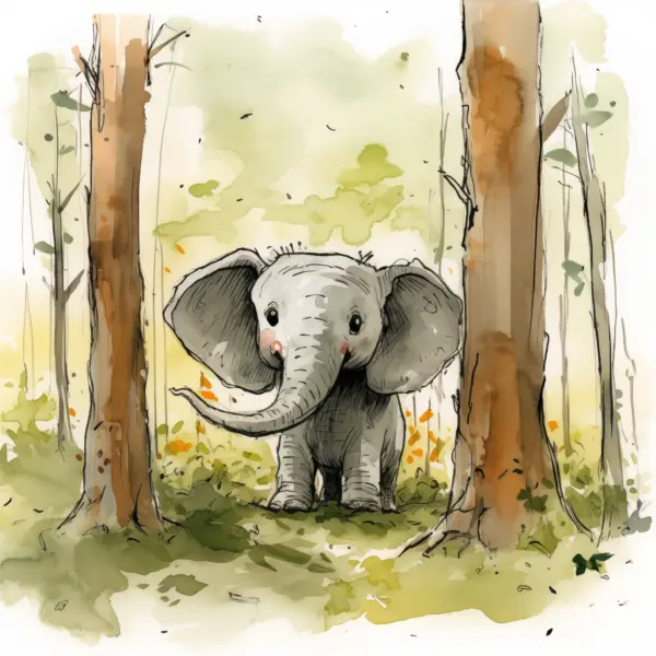 Elephant in the woods